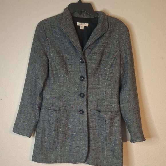 Coldwater Creek Charcoal coat size 6 - Picture 1 of 6